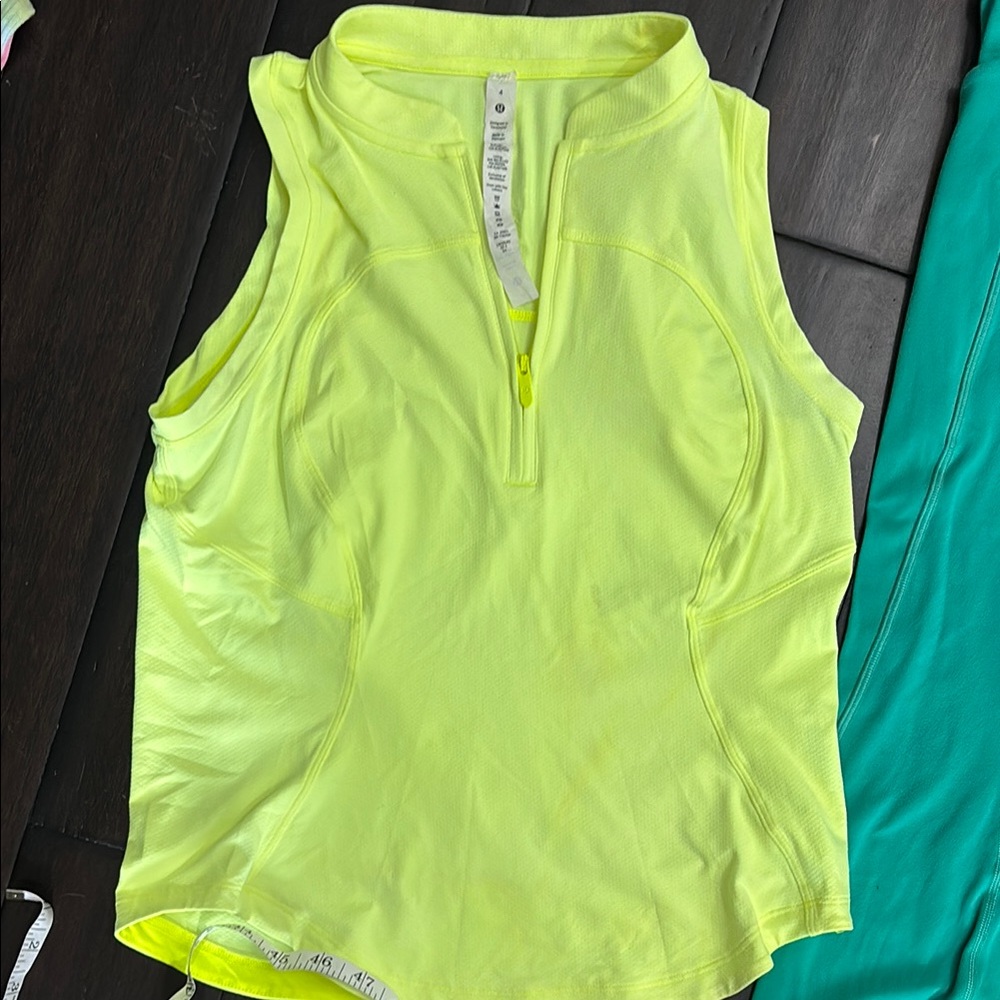 Women's Sleeveless Yellow Top